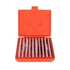 Labwork 1/8" Steel Parallel Set 10 Matched Pairs Parallels .0002" With Case