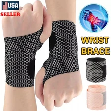 Ultra Thin Wrist Brace Support Carpal Tunnel Wrist Band Wrap Tendonitis Arthrits