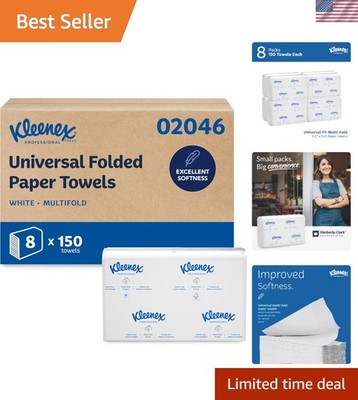 High-Quality Multifold Paper Towels   1,200 Sheets in Eco-Conscious Packaging