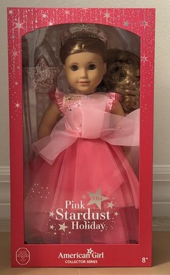 18'' American Girl 2024 Pink Stardust Holiday Collector Doll Light Skin, Blonde