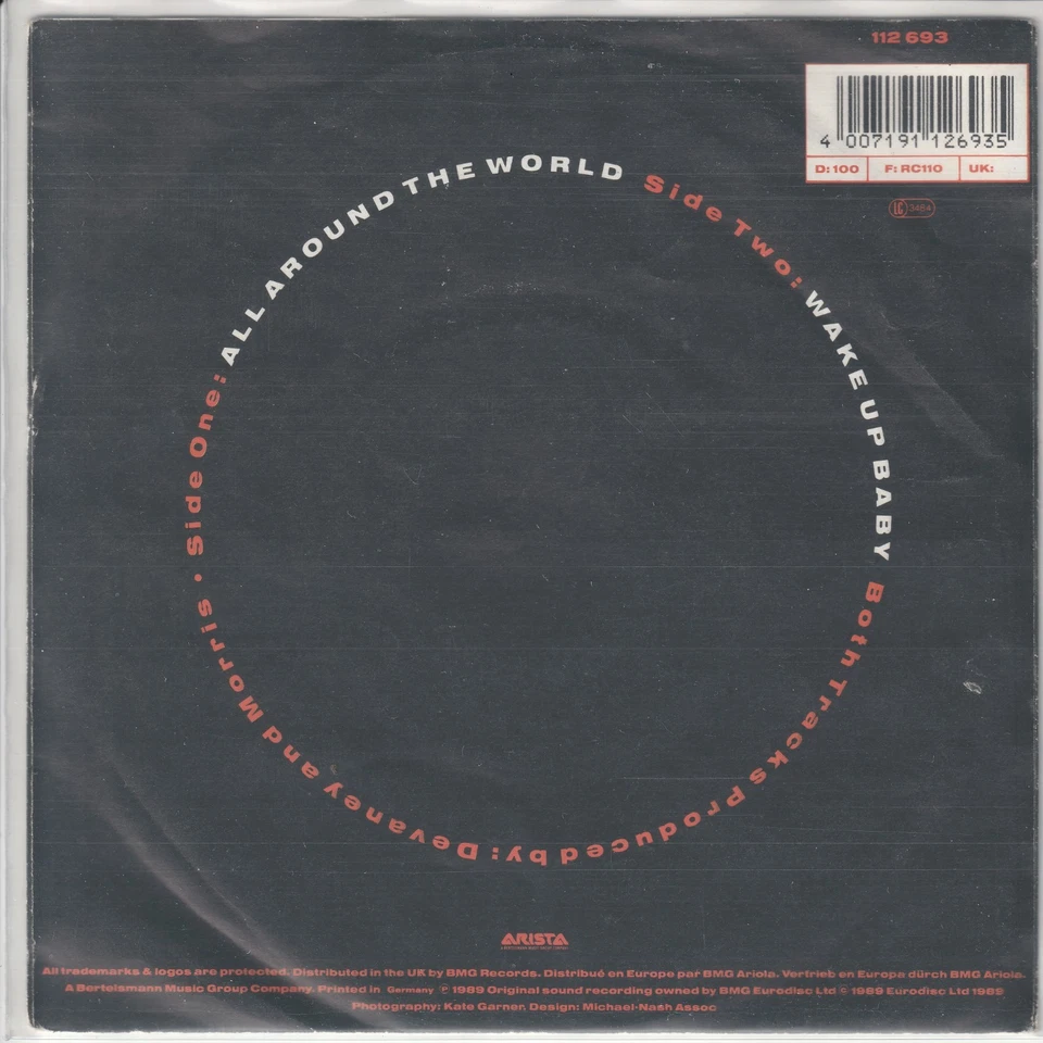 Lisa Stansfield – All around the world – Wake up Baby – © 1989 – dt. 7“-Single - Bild 2 von 2