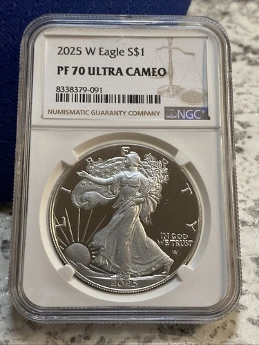 2025 W ~ NGC PF70 ULTRA CAMEO 1 OZ AMERICAN SILVER EAGLE