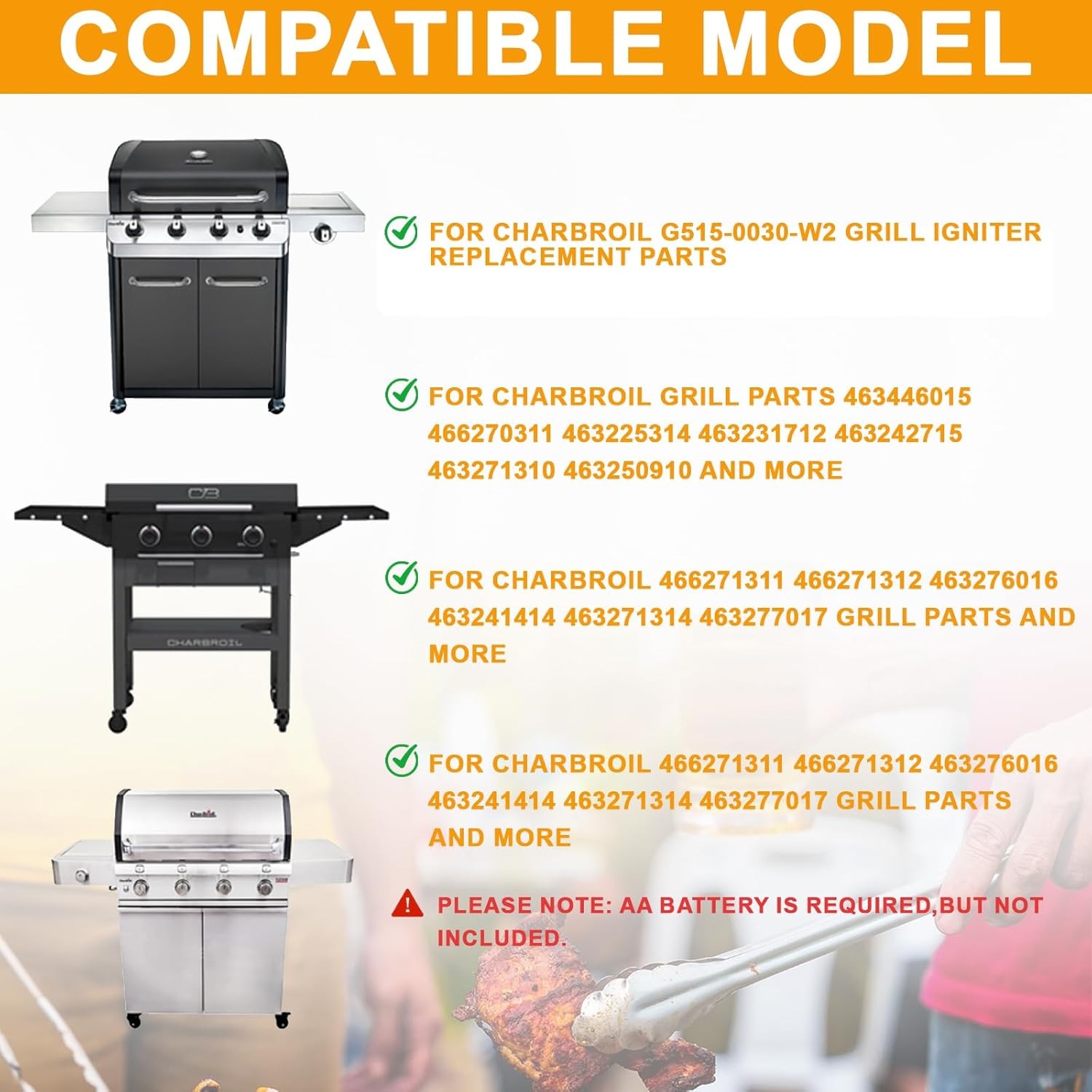 G515-0030-W2 Electronic Ignition Module for Universal 5 Outlets Charbroil 
