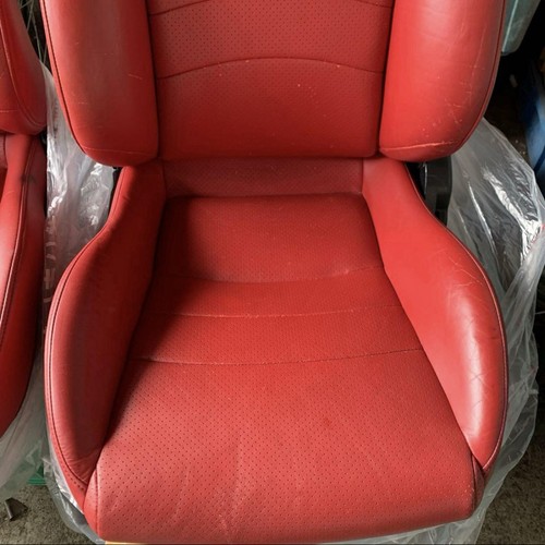 Honda S2000 OEM Red Leather Seats Pair AP1 AP2 JDM Genuine - Picture 4 of 7