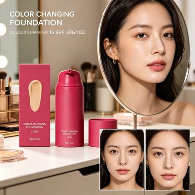 1-3X Foundation Korean, Color Changing Foundation makeup, For All Skin Types US
