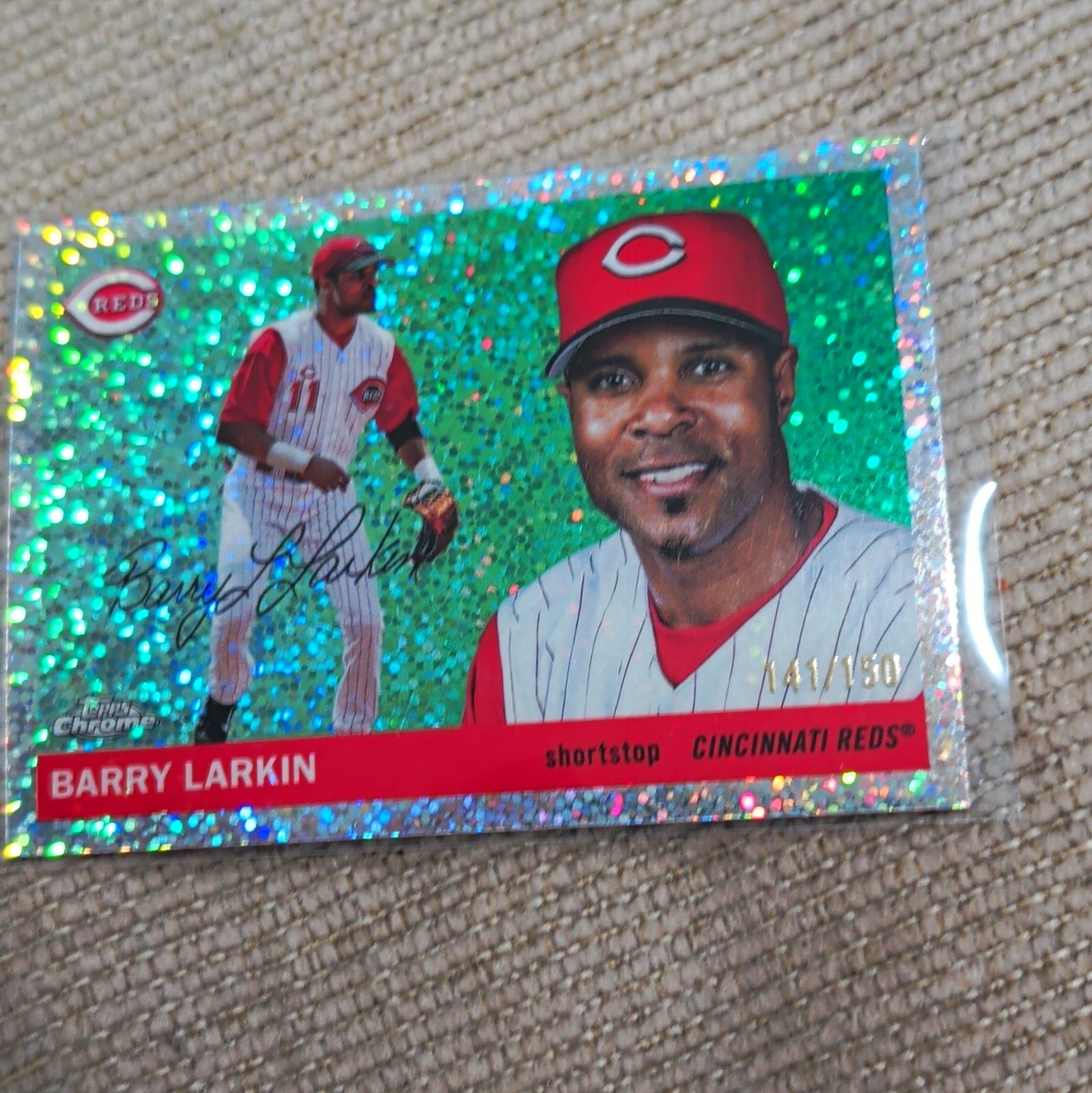 Topps Chrome 2025 Barry Larkin Cincinnati Reds Serial Numbered #451 141/150