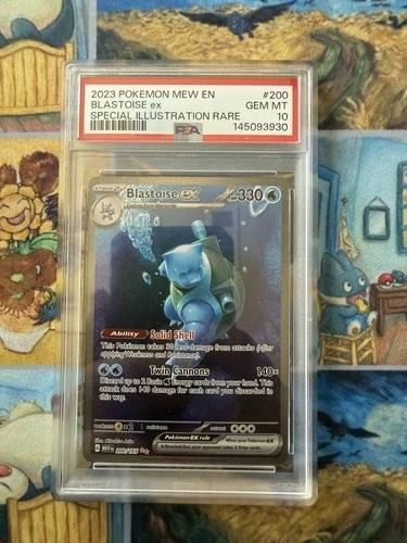 2023 POKEMON MEW EN-151 SPECIAL ILLUSTRATION RARE #200 BLASTOISE EX PSA 10 #200