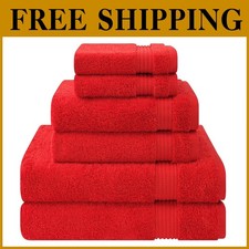 Luxury 6 Piece Turkish Towel Set - 100 Cotton Absorbent