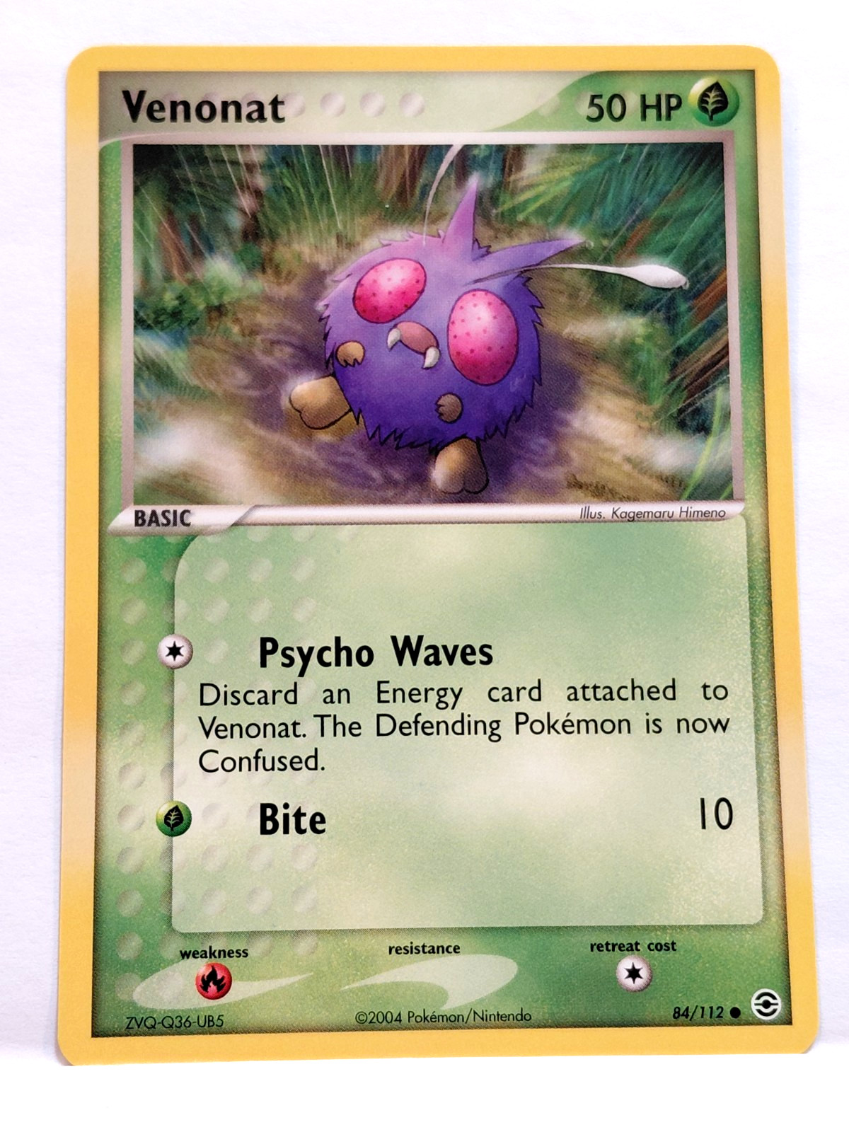 2004 POKEMON VENONAT 84/112 BASIC CARD