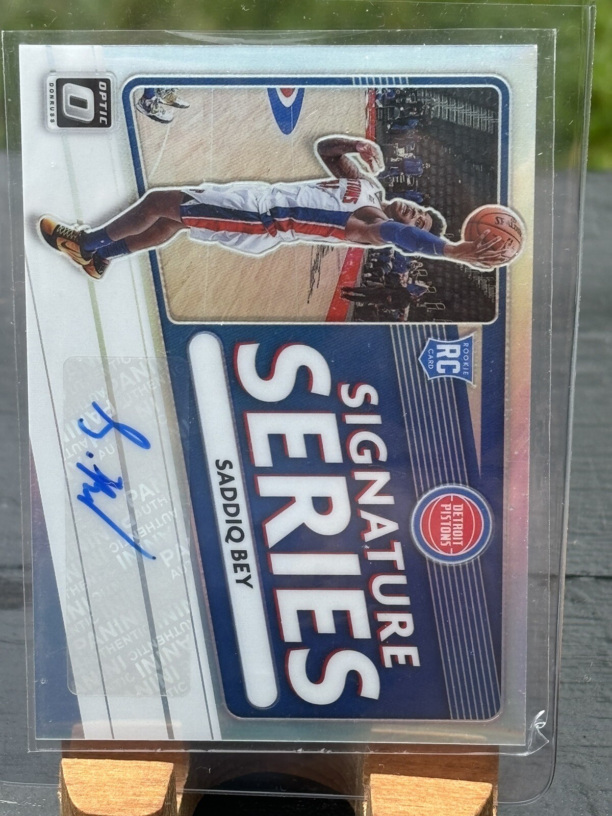 2020-21 Donruss Optic Rookie Signature Series SADDIQ BEY Signed RC #SS-SBY