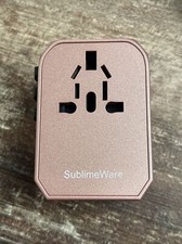 SUBLIMEWARE 5 USB Ports International Travel Adapter - Model 305 Plus -Rose Gold