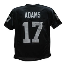 Davante Adams Autographed/Signed Pro Style Black XL Jersey Beckett 36350