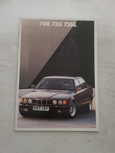BMW 730 735i 735il Auto Verkaufsbroschüre FEB 1988 #811070121 2/88