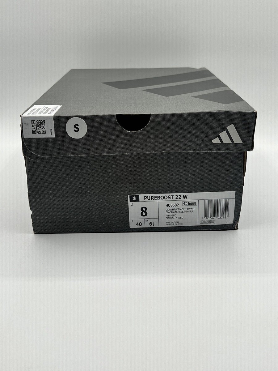 Adidas Women's Pure Boost 22 Running Size 8 White/Blue