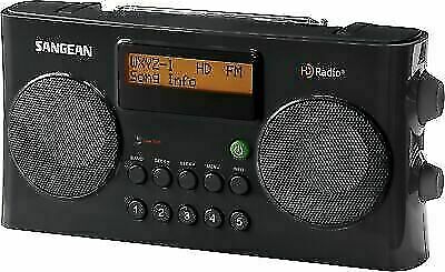 Sangean HDR-16 Portable HD FM Stereo AM Digital Radio Black AC Cord Not Included