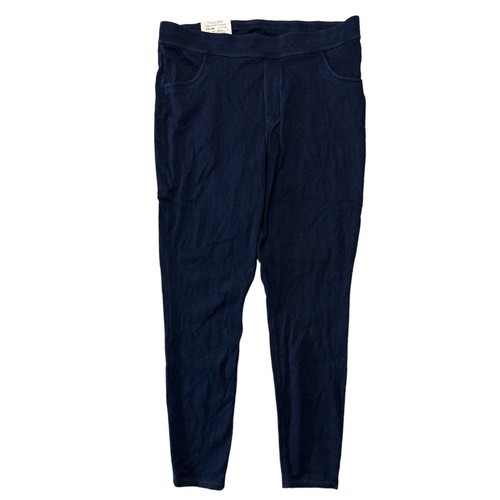 NWT Utopia By HUE High Rise Comfort Waistband Denim Legging Midnight Small - Picture 2 of 2
