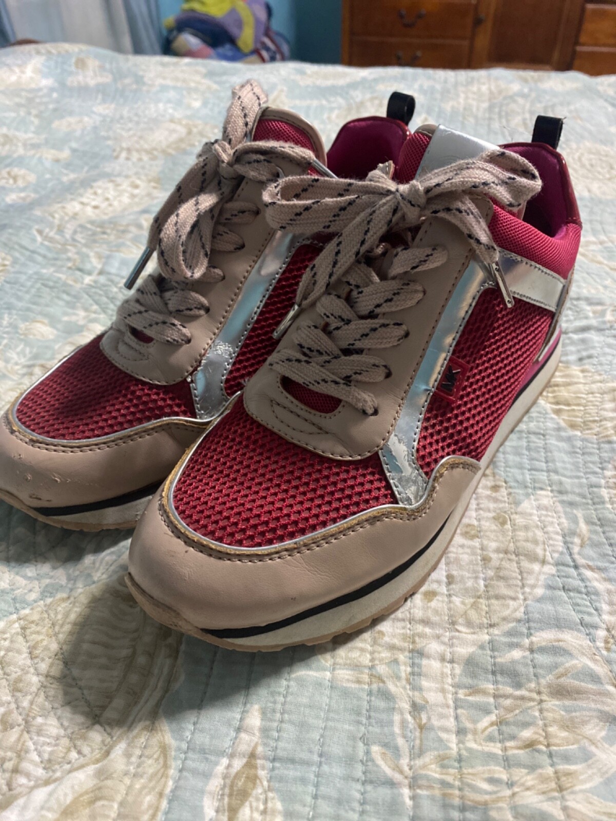 michael kors tennis shoes pink