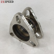 2.5 Inch 3 Bolt Flange Exhaust Muffler Pipe Extension Flange Mild Steel Adapter