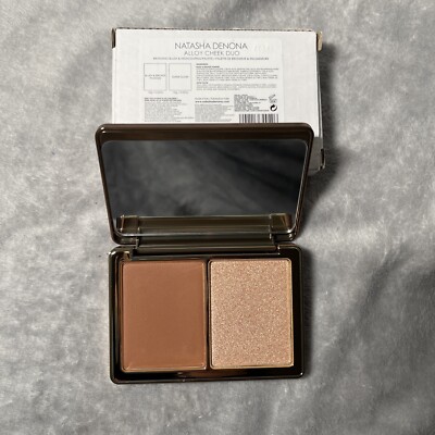 Natasha Denona Alloy Cheek Duo in Super Glow + Blush & Bronze Powder Full Sz NIB