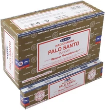 Satya Nag Champa - Palo Santo Incense Sticks | 12 Packs x 15 Grams | Box of 180 