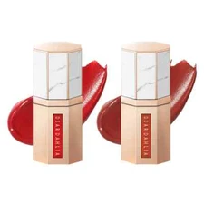 Dear Dahlia Paradise Dream Velvet Lip Mousse 0.21 oz 2 pack (Seduction+October)