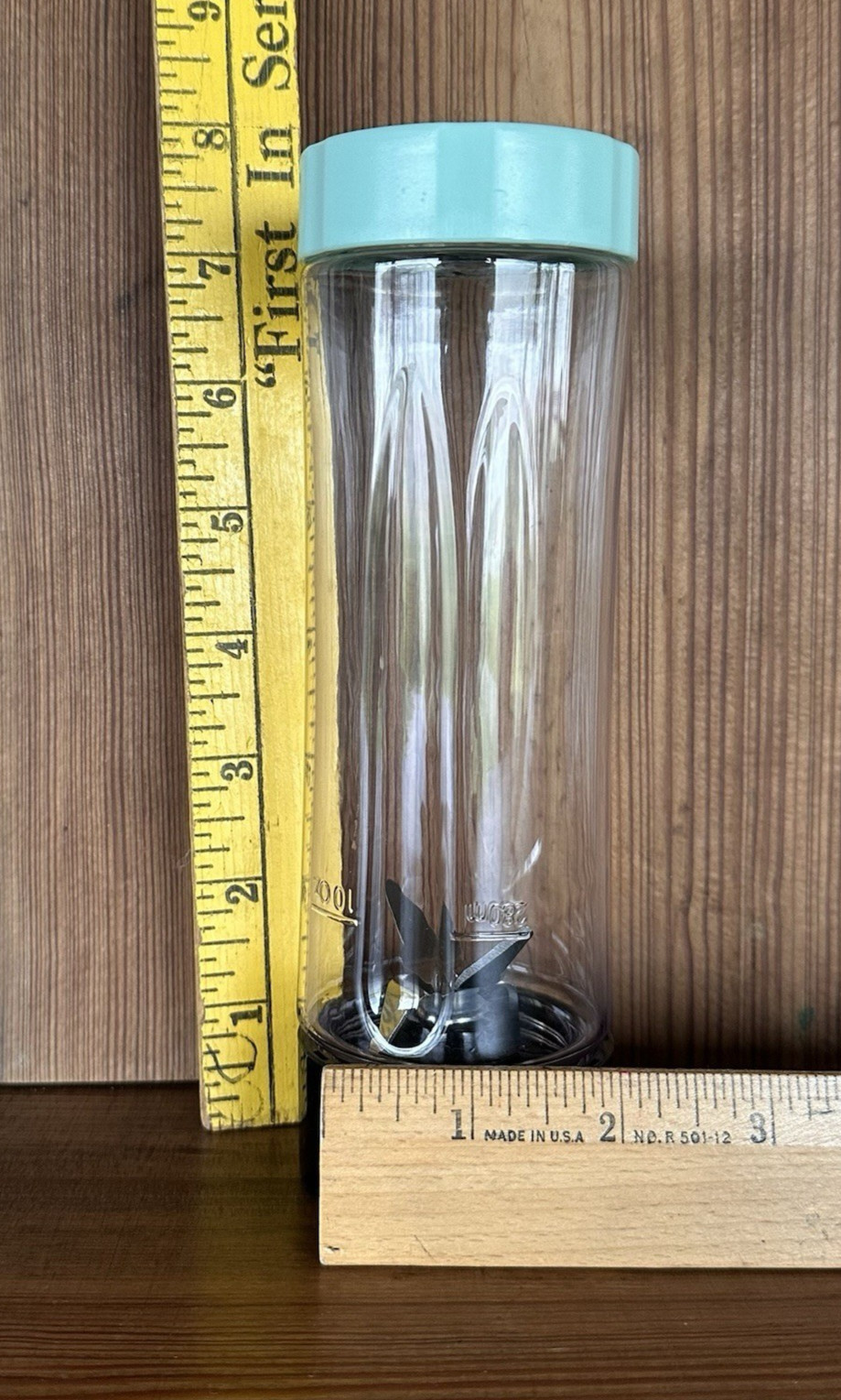 Dash Mighty Mini 10 oz Compact Personal Bottle Blender with Travel Lid, Aqua