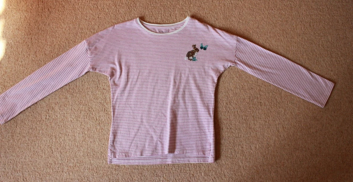 John Lewis Maglietta Manica Lunga Bambina – Grigio Melange/rosa, Taglie 2-12 Anni