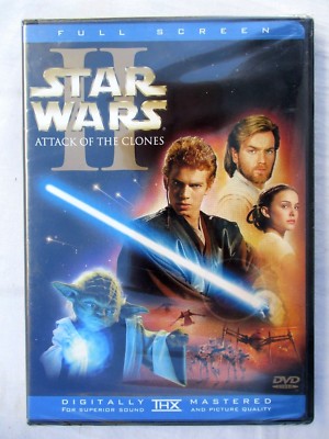 SEALED..STAR WARS II 2..ATTACK OF THE CLONES..FULL SCREEN..2-DISC..NEW