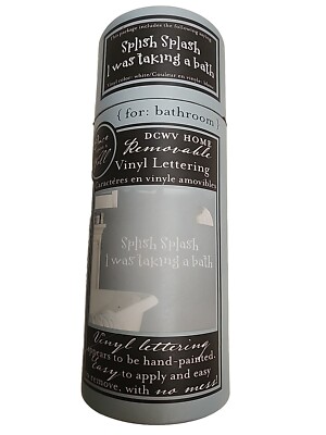 Decal's Vinyl ART Lettering Sticker SPLISH SPLASH I WAS TAKING A BATH Bathroom 