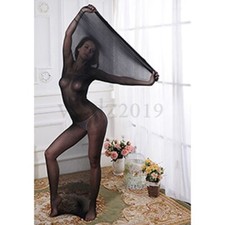 Full Transparent Body Stockings Double Sleeping Bag Seamless See Pantyhose