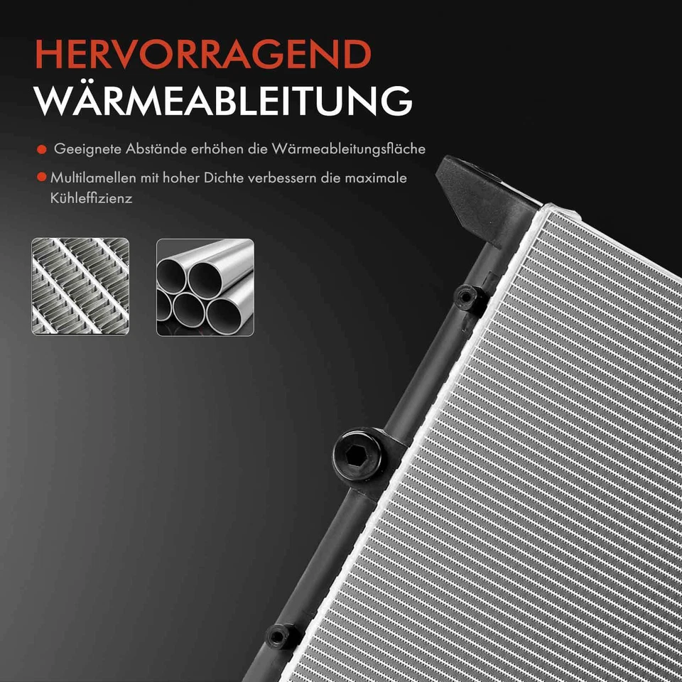 Radiatore acqua radiatore motore MT/AT per Ford Galaxy Seat Alhambra VW Sharan - Immagine 4 di 4