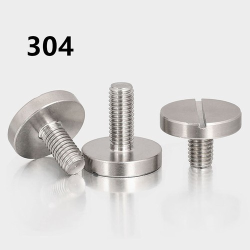 304 Stainless Steel Slotted Round Large Flat Head Screws M2 M2.5 M3 M4 M5 M6 - Picture 1 of 12