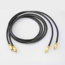 3ft Premium 2-RCA Gold Plated Male/Female Extension Cable