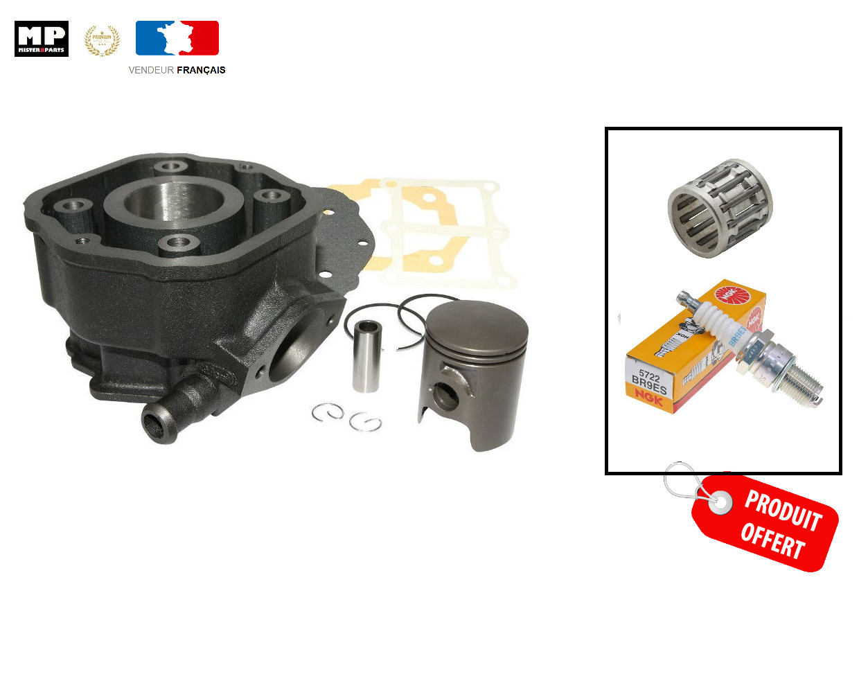 Kit cylindre Derbi Euro 2 pour résoudre les pertes de compression sur Senda