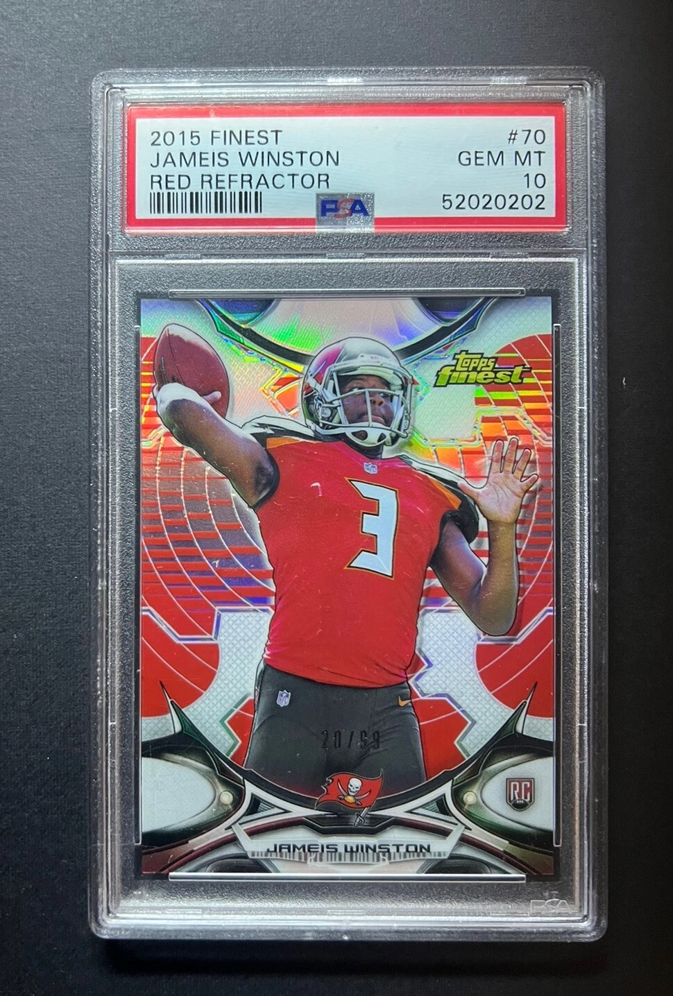 Jameis Winston Finest #70 Red Refractor