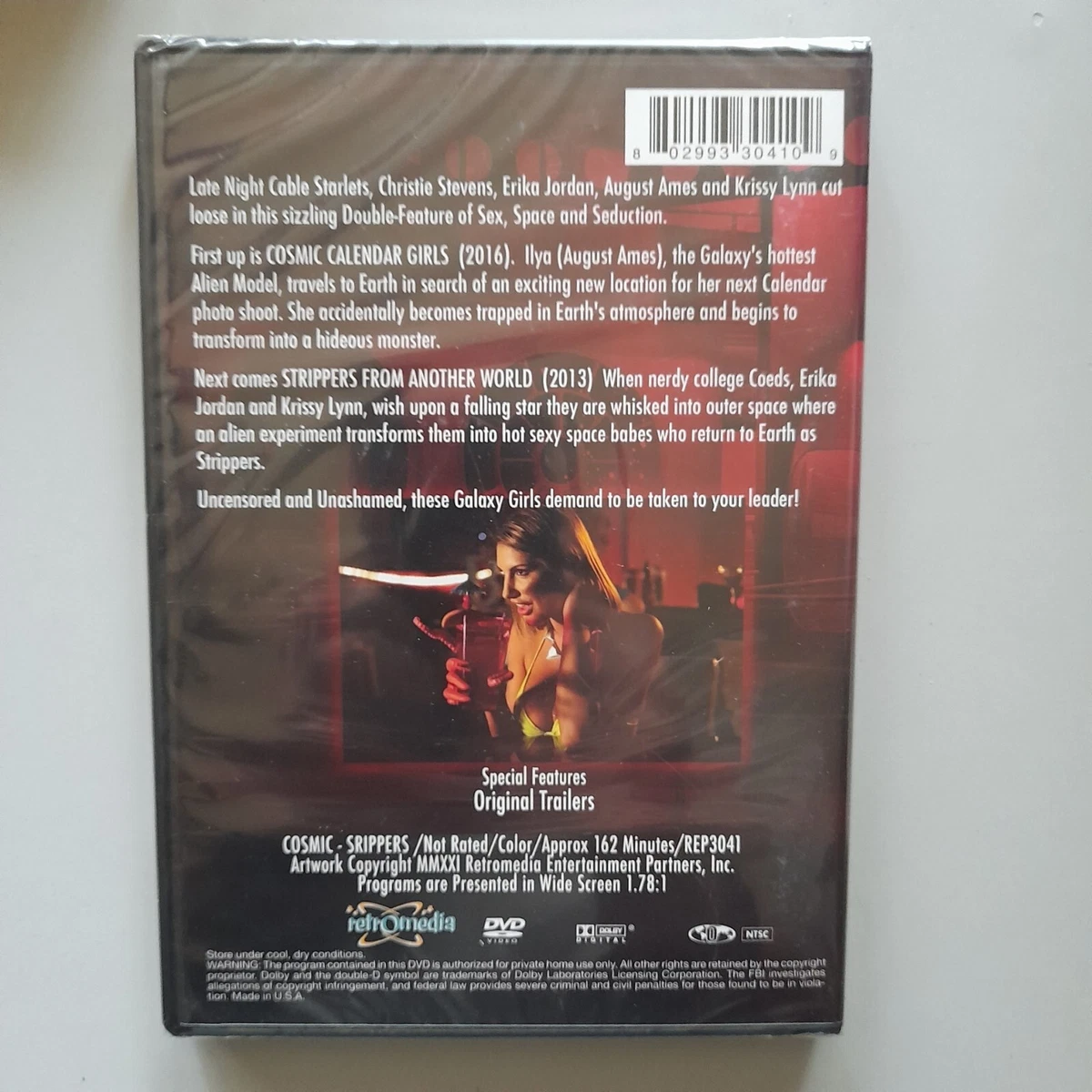 Cosmic Calendar Girls/ Strippers from Another World (DVD, 2021) ‎ Erika  Jordan | eBay