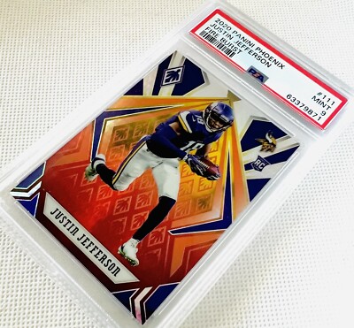 2020 Panini Phoenix Justin Jefferson RC Fire Burst #111 Rookie
