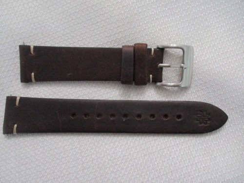 watchstrap watch band strap 20mm echt leder usa haken + albert braun