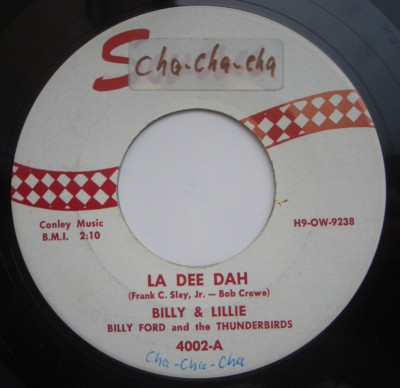 BILLY FORD AND THE THUNDERBIRDS la dee dah - the monster 7''-VINYL 45rpm USA 1958