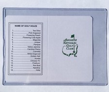 5 Augusta National Golf Club Course Scorecard...