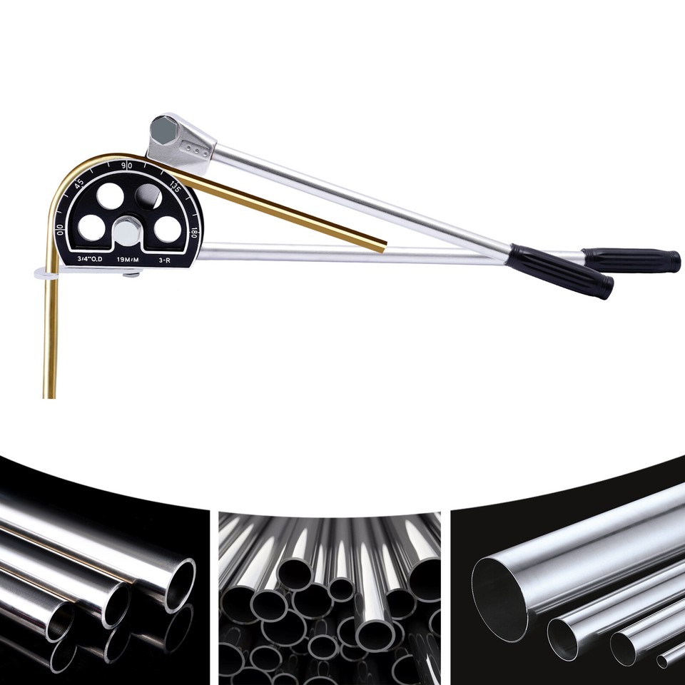 3/4" Ratcheting Pipe Tube Bender HVAC Refrigeration Tool Aluminum