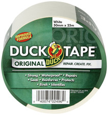 Tape Original White, Improved Formula High Strength Waterproof Gaffer and Duct