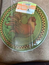 Range Kleen Stove Burner Covers Country Farmhouse Rooster  4 Piece Set