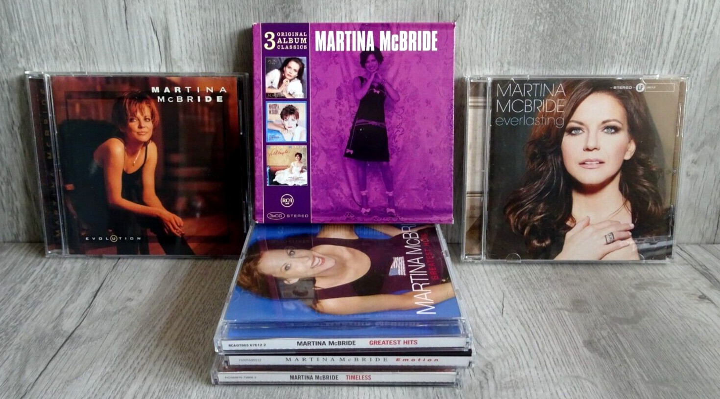 Martina Mcbride CD X6  Album 3 disc set Timeless Emotion Evolution Everlasting