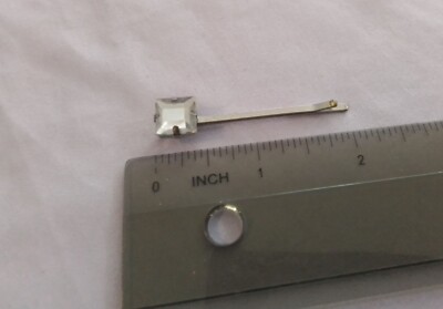 Kristall-Bobby-Pins – Silberfarbene Haarspangen Mit Glitzer, Ca. 8 Cm Lang, Für Hochzeit & Party