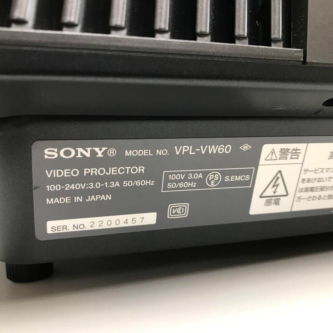 SONY Video Projector Bravia VPL-VW60 Junk Scratches dirt SONY Video Projector Bravia VPL-VW60 Junk Scratches dirt
