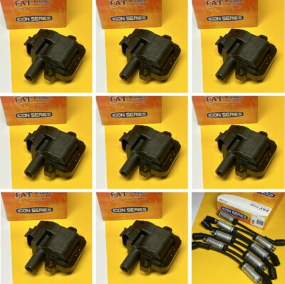 Ignition coils + leads for Holden VY COMMODORE 5.7L 02-04 LS1 2 Yr Wty