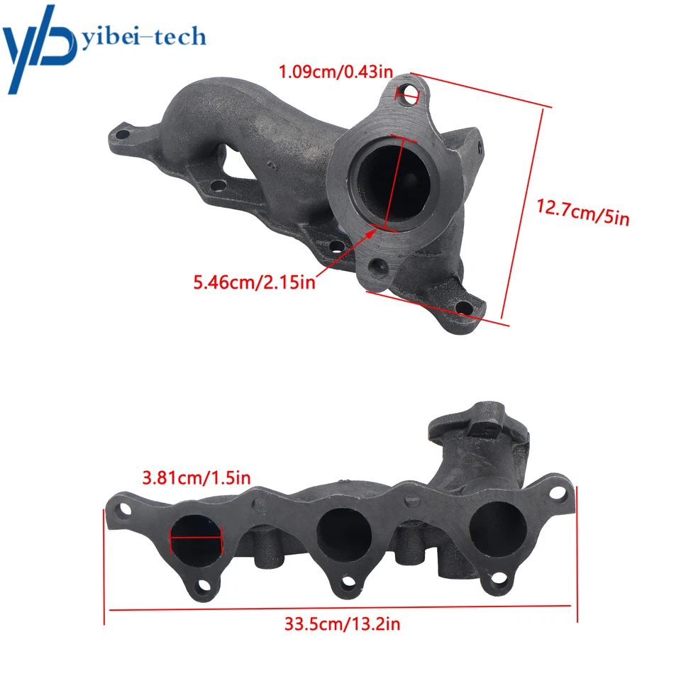 Colector de escape lado izquierdo para Mitsubishi Montero Gen 3 2001-2002 3,5 L MR497481 Foto 2 de 4