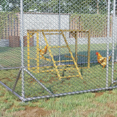 Wooden Chicken Toys for Coop with Swings, Multiple Perches, Ladder