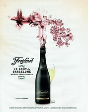 Publicité Advertising 089  2010  vin mousseux gout Barcelone Freixenet